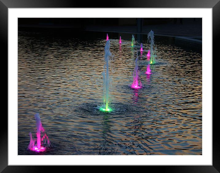 City Park Lights Framed Mounted Print by Stephen Baxter