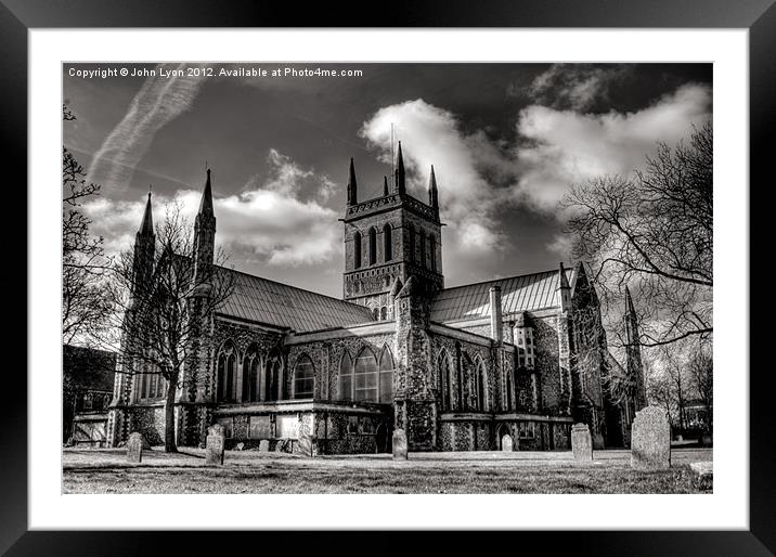 Saint Nicholas Church Great Yarmouth Framed Mounted Print by John Lyon