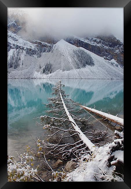 Winter Lake,Canada. Framed Print by james green