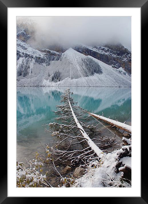 Winter Lake,Canada. Framed Mounted Print by james green