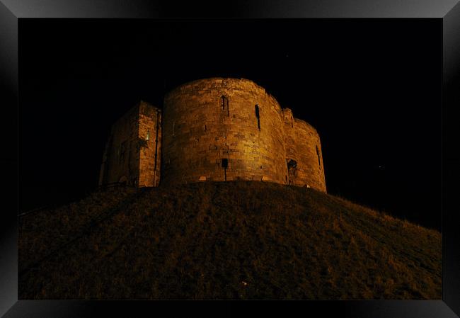 Cliffords Tower at Night,York. Framed Print by james green