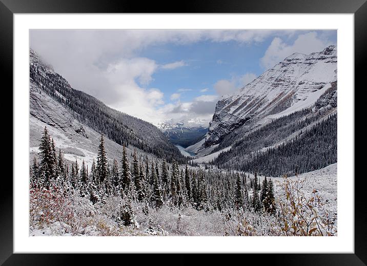 Snowy Valley,Canada Framed Mounted Print by james green