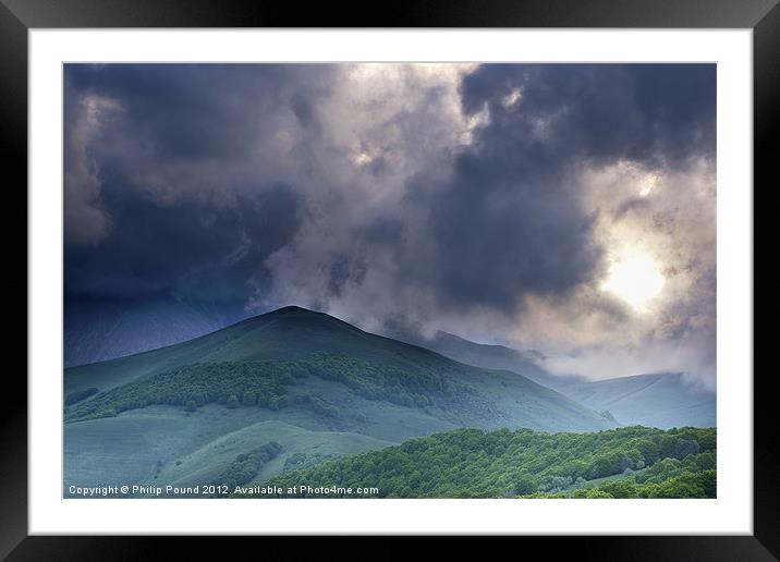 Piano Grande - Stormy Mountains Framed Mounted Print by Philip Pound