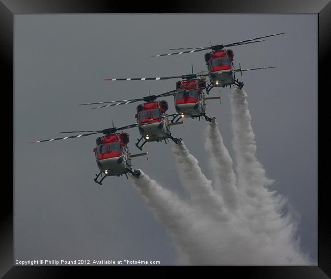 Helicopters Framed Print by Philip Pound