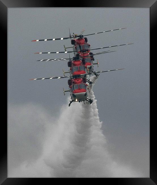 Display Team Helicopters Framed Print by Philip Pound