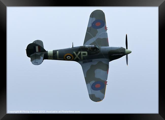 Spitfire in Flight Framed Print by Philip Pound