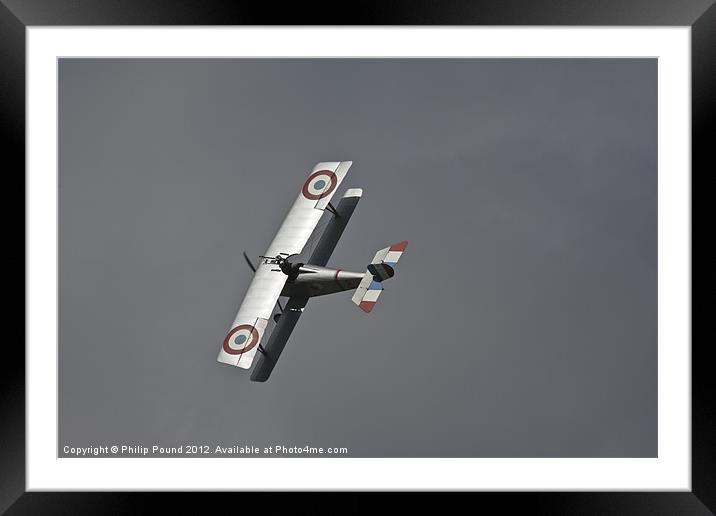 Vintage WW1 Airplane Framed Mounted Print by Philip Pound