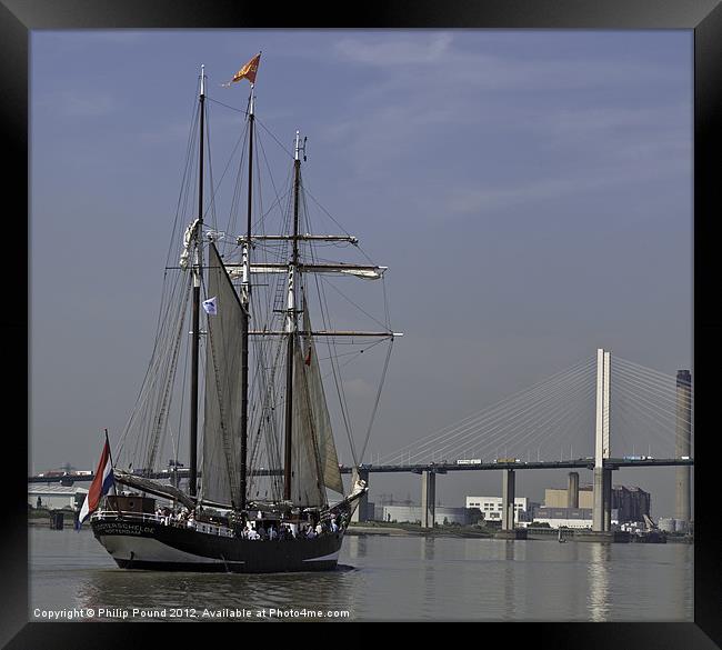 Tall Ship at Dartford Framed Print by Philip Pound