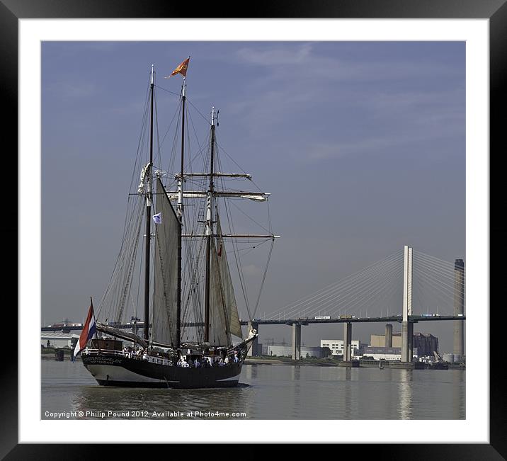 Tall Ship at Dartford Framed Mounted Print by Philip Pound