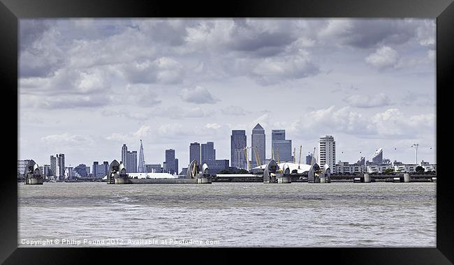 London City Skyline Framed Print by Philip Pound