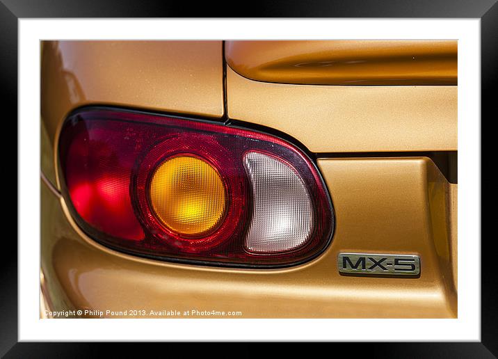 Mazda MX5 Car Framed Mounted Print by Philip Pound