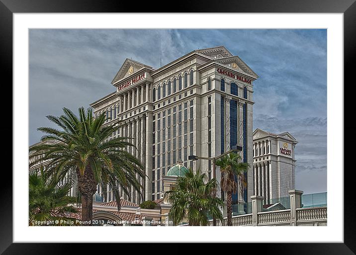 Caesars Palace Hotel Las Vegas Framed Mounted Print by Philip Pound