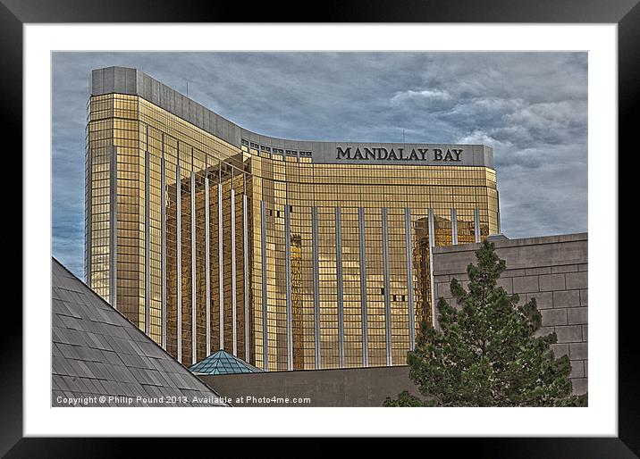 Mandalay Bay Hotel Las Vegas Framed Mounted Print by Philip Pound