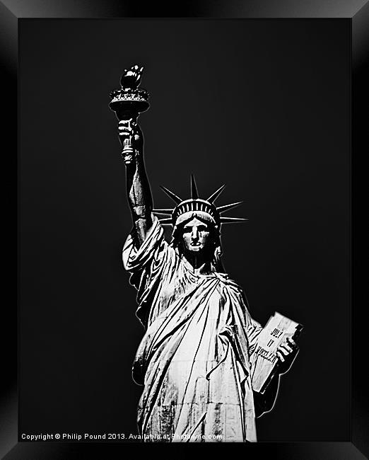 Statue of Liberty New York Framed Print by Philip Pound