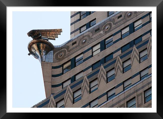 Chrysler Building Gargoyle New York Framed Print by Philip Pound