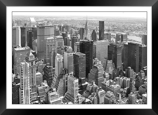 Manhattan from Empire State Building Framed Print by Philip Pound