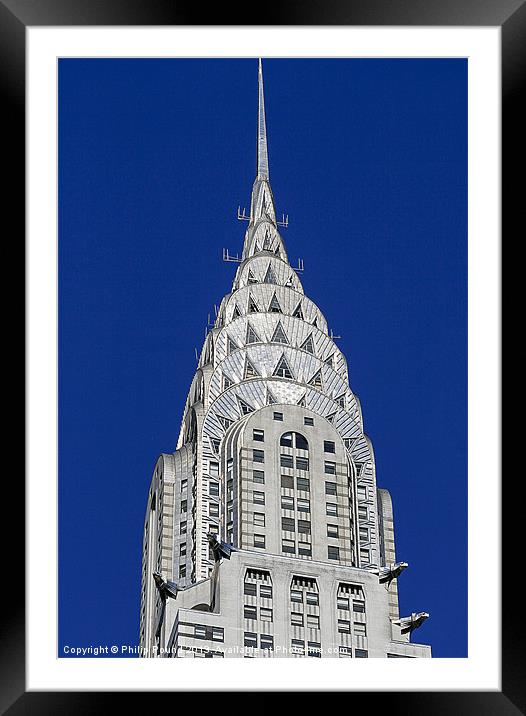 Chrysler Building New York USA Framed Mounted Print by Philip Pound
