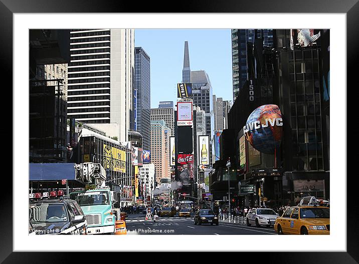 Broadway New York Framed Mounted Print by Philip Pound