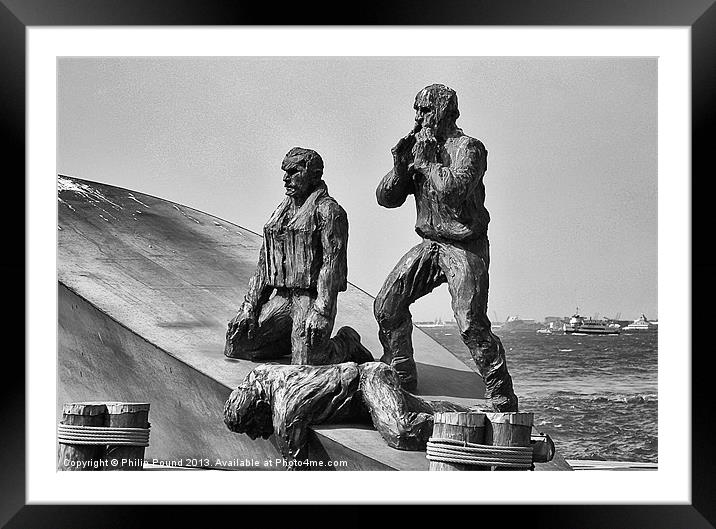 American Merchant Mariners Memorial Framed Mounted Print by Philip Pound