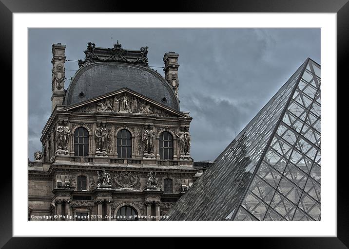 Louvre Museum Paris France Framed Mounted Print by Philip Pound