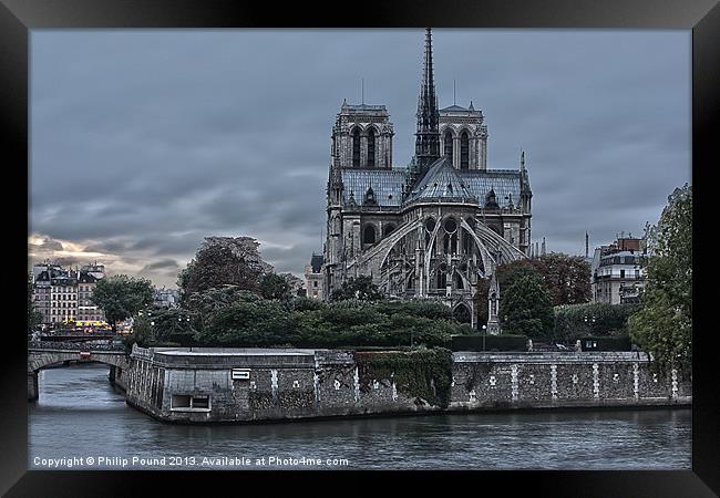 Notre Dame Paris Framed Print by Philip Pound