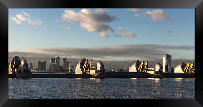 Thames Barrier in London Framed Print by Philip Pound