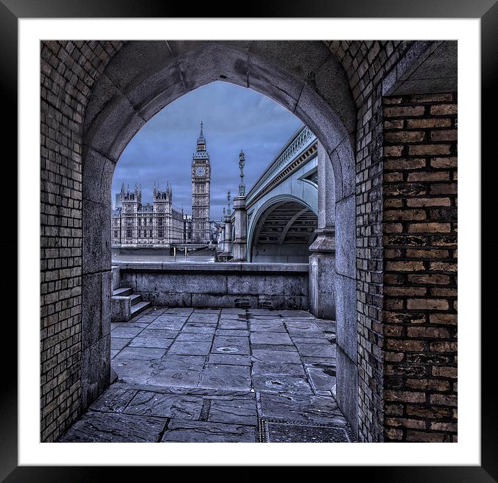  Big Ben London Through The Arch Framed Mounted Print by Philip Pound
