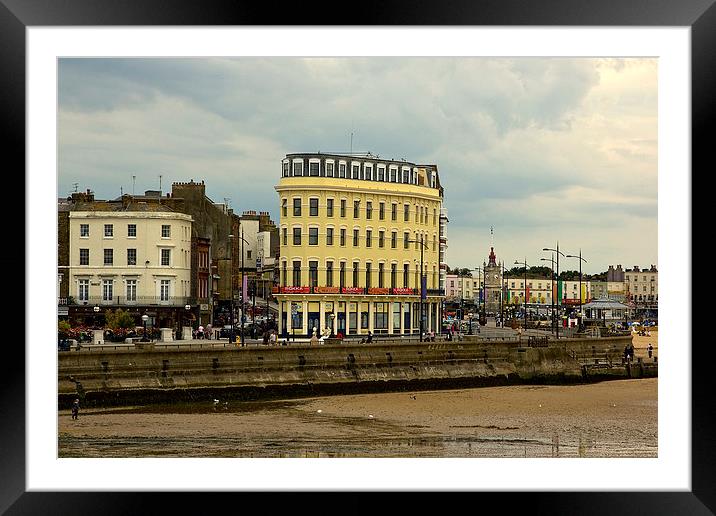 Margate = The Seafront Framed Mounted Print by Philip Pound