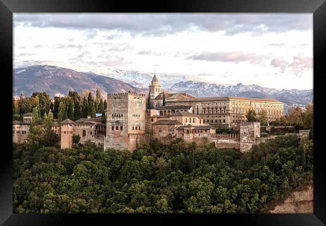 Alhambra Palace in Granada Spain Framed Print by Philip Pound