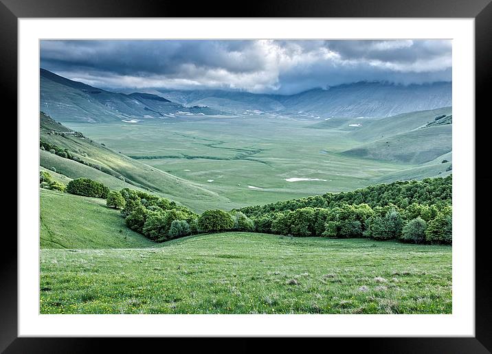 Piano Grande Plain Landscape Framed Mounted Print by Philip Pound