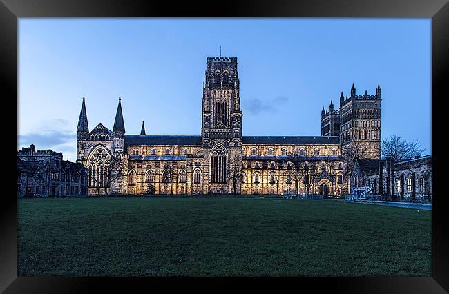 Durham Cathedral By Night Framed Print by Philip Pound