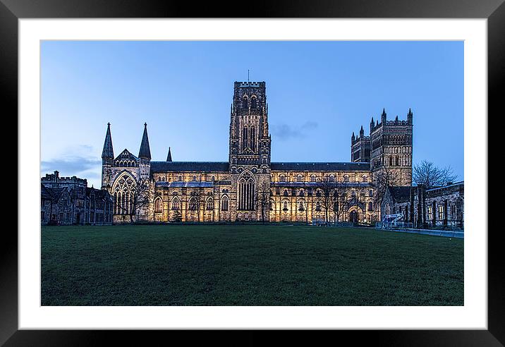 Durham Cathedral By Night Framed Mounted Print by Philip Pound
