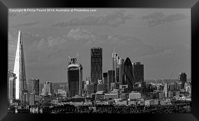 City of London Skyline Framed Print by Philip Pound