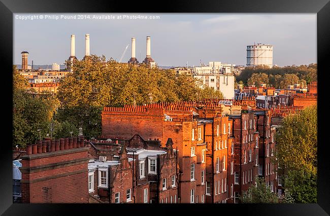 Battersea Power Station in London Framed Print by Philip Pound
