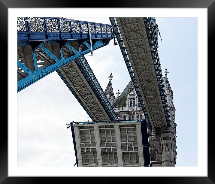  Tower Bridge London Opening Framed Mounted Print by Philip Pound