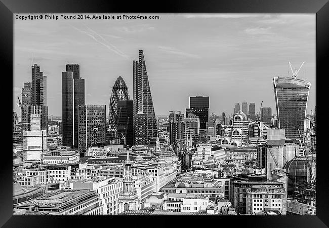  London Skyscrapers Framed Print by Philip Pound