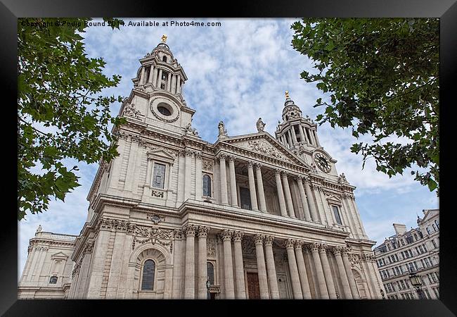  St Paul's Cathedral in London Framed Print by Philip Pound