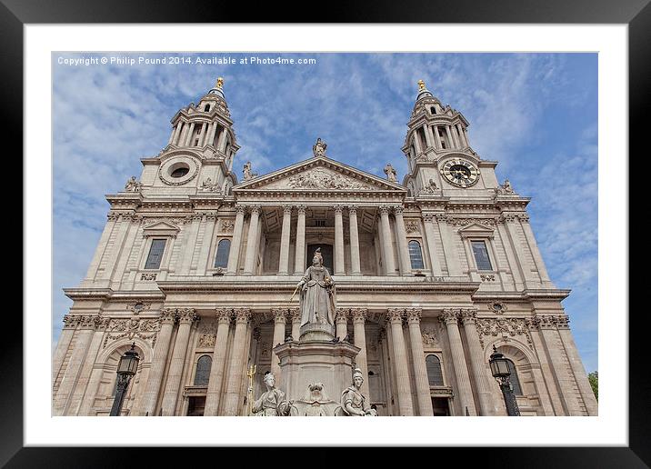  St Pauls Cathedral London Framed Mounted Print by Philip Pound