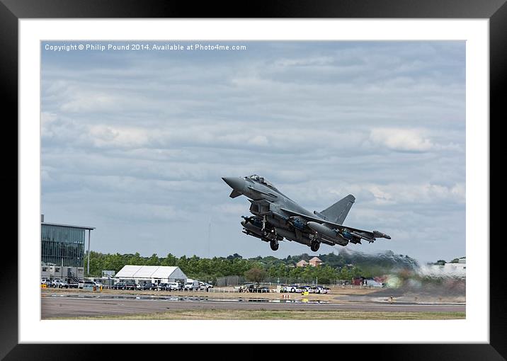  RAF Tornado Jet Taking Off Framed Mounted Print by Philip Pound