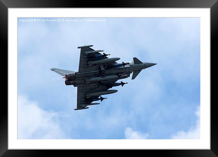  RAF Tornado Jet Fighter Plane in Flight Framed Mounted Print by Philip Pound