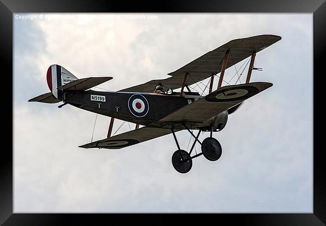  Sopwith Pup Replica Airplane in Flight Framed Print by Philip Pound