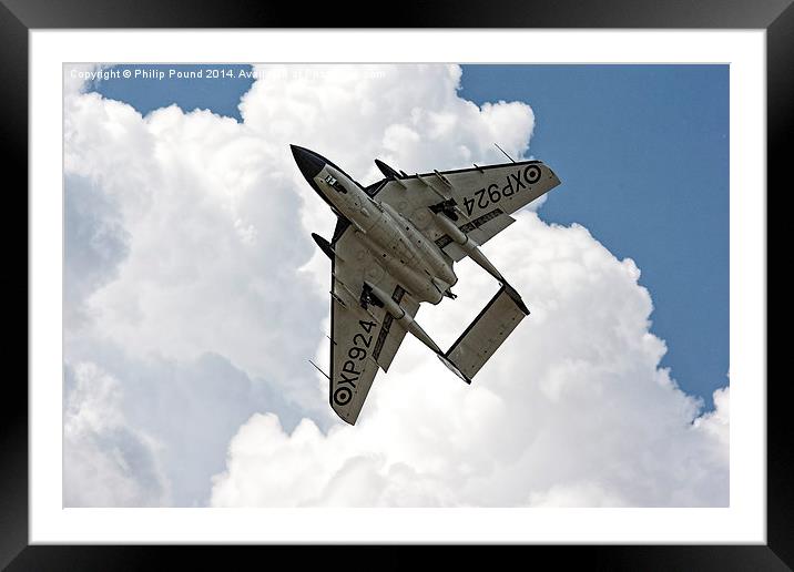  Royal Navy Sea Vixen Plane in Flight Framed Mounted Print by Philip Pound