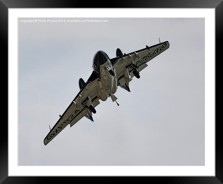 Royal Navy Sea Vixen Plane XP924  Framed Mounted Print by Philip Pound