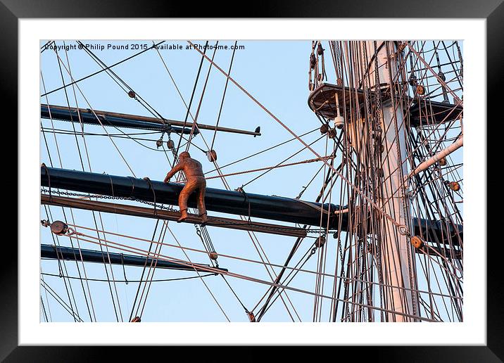  Cutty Sark Rigging Framed Mounted Print by Philip Pound