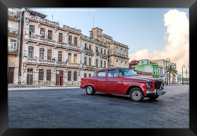  Malecon in Havana Cuba Framed Print by Philip Pound