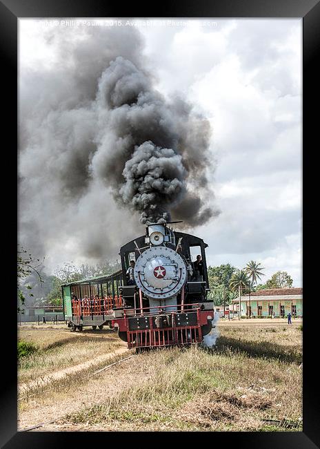  Steam Train in the Caribbean Framed Print by Philip Pound