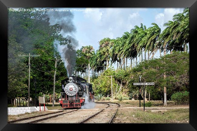  Steam Engine in the Caribbean  Framed Print by Philip Pound