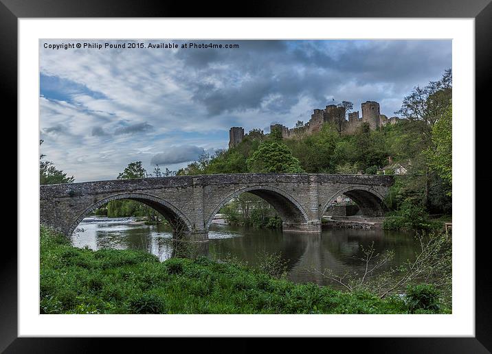 Ludlow Castle Framed Mounted Print by Philip Pound