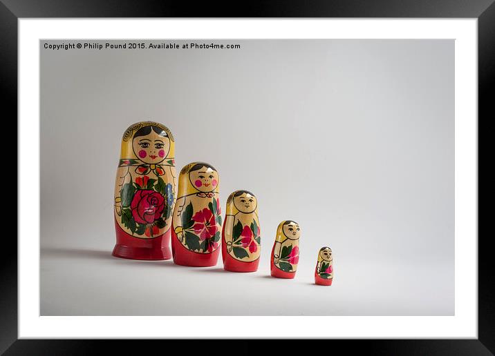  Russian Dolls Framed Mounted Print by Philip Pound