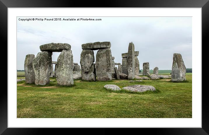 Stonehenge Monument in Wiltshire Framed Mounted Print by Philip Pound